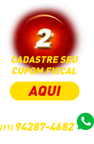 Cadastre seu cupom pela web ou pelo WhatsApp